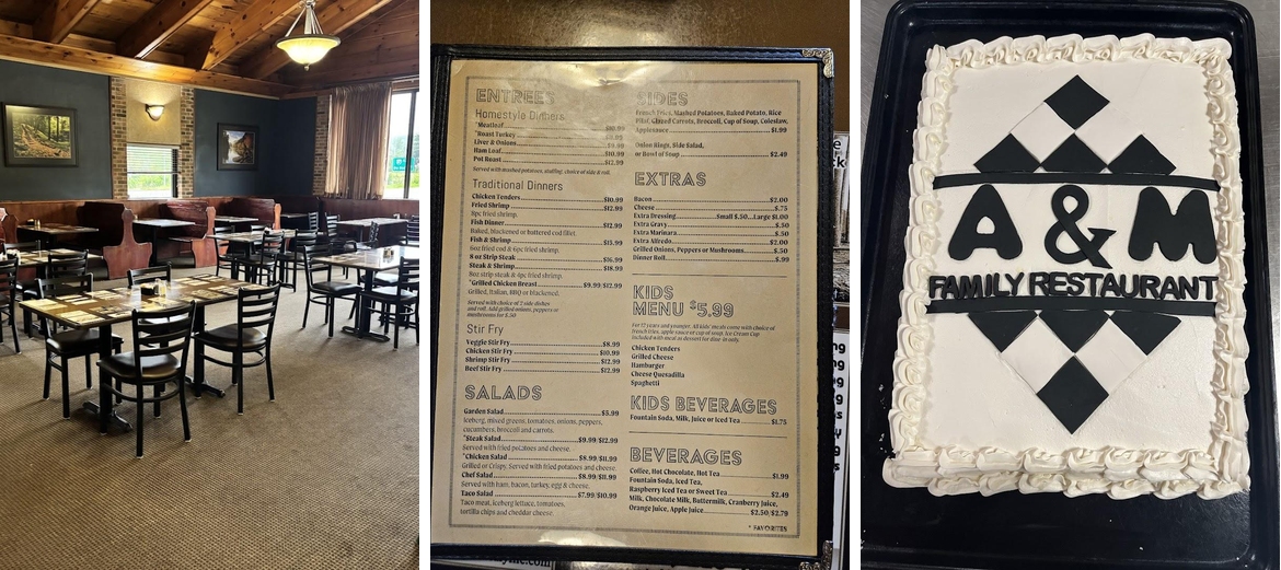 A&M Family Restaurant Menu